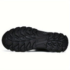 Men's Rugged Lace-Up Boots – Mid-Top Work Boots with Cushioned Footbed