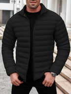 Men's Lightweight Quilted Jacket – Packable Windproof Puffer Jacket