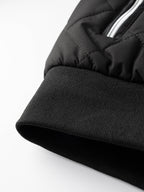 Men's Quilted Bomber Jacket – Warm Lined Puffer Jacket with Zip Pockets