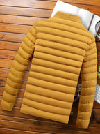 Men's Lightweight Quilted Jacket – Packable Windproof Puffer Jacket
