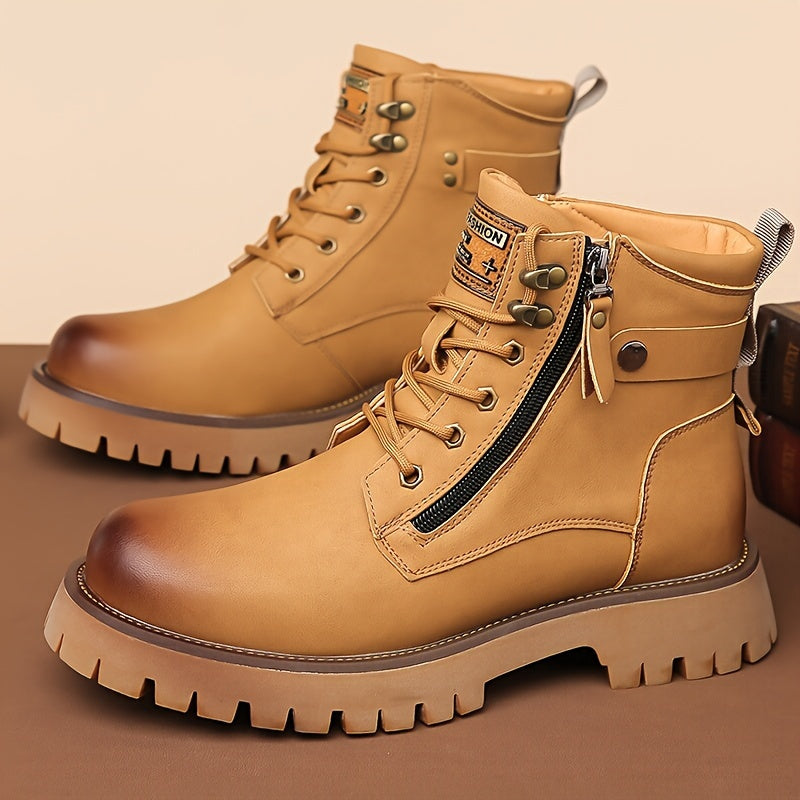 Men's Rugged Trail Boots – Hiking Boots with Deep-Tread Grip Sole