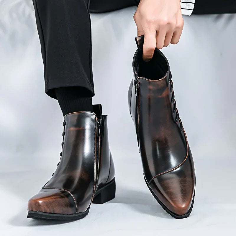 Men's Dress Ankle Boots – Refined Side-Zip Boots for Smart & Casual Wear
