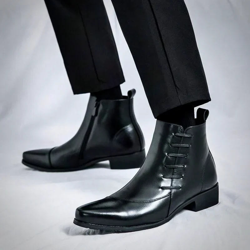 Men's Dress Ankle Boots – Refined Side-Zip Boots for Smart & Casual Wear