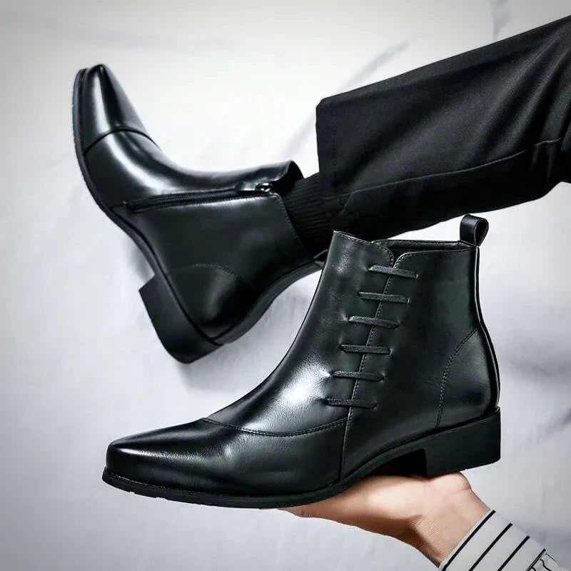 Men's Dress Ankle Boots – Refined Side-Zip Boots for Smart & Casual Wear