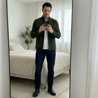 Men's Suede Jacket – Classic Military Style Jacket with Chest Pockets