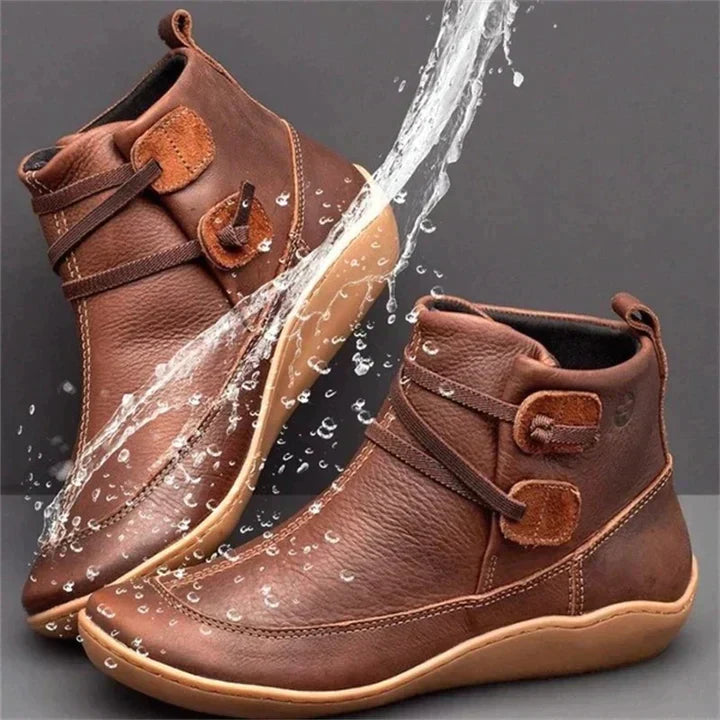 Men's Comfort Support Ankle Boots – Cushioned Side-Lace Walking Boots