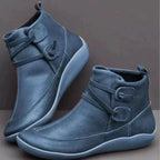 Men's Comfort Support Ankle Boots – Cushioned Side-Lace Walking Boots