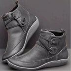 Men's Comfort Support Ankle Boots – Cushioned Side-Lace Walking Boots