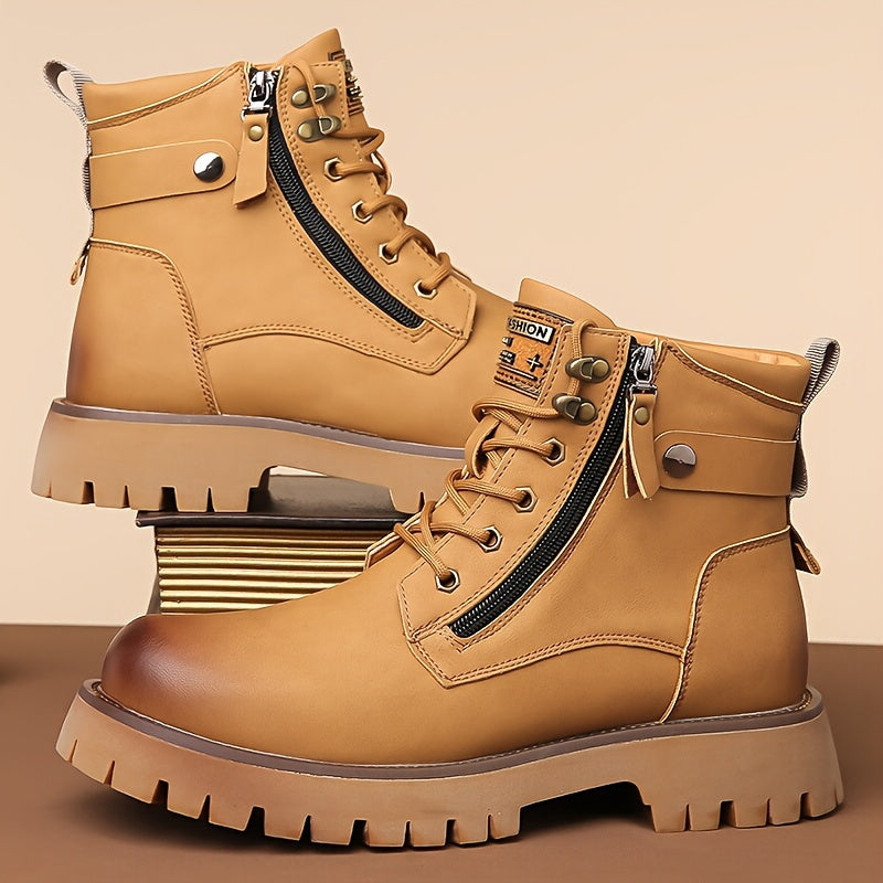 Men's Rugged Trail Boots – Hiking Boots with Deep-Tread Grip Sole