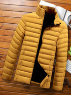 Men's Lightweight Quilted Jacket – Packable Windproof Puffer Jacket