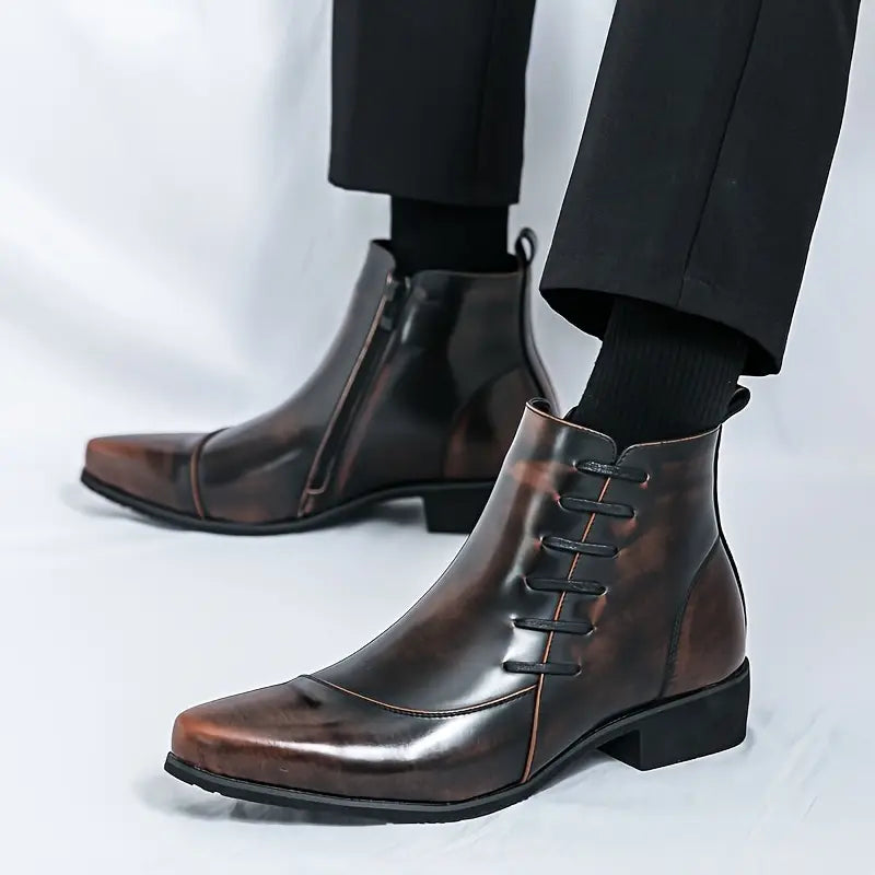Men's Dress Ankle Boots – Refined Side-Zip Boots for Smart & Casual Wear