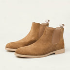 Men's Chelsea Ankle Boots – Classic Slip-On Boots with Elastic Side Panels